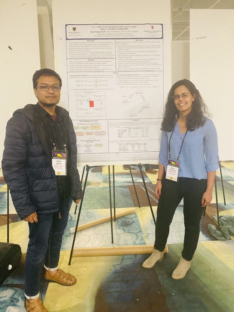 CS MS Student Risal Shahriar Shefin co-authored a Paper with Dr. Alqahtani and Presented at AAMAS this Summer!