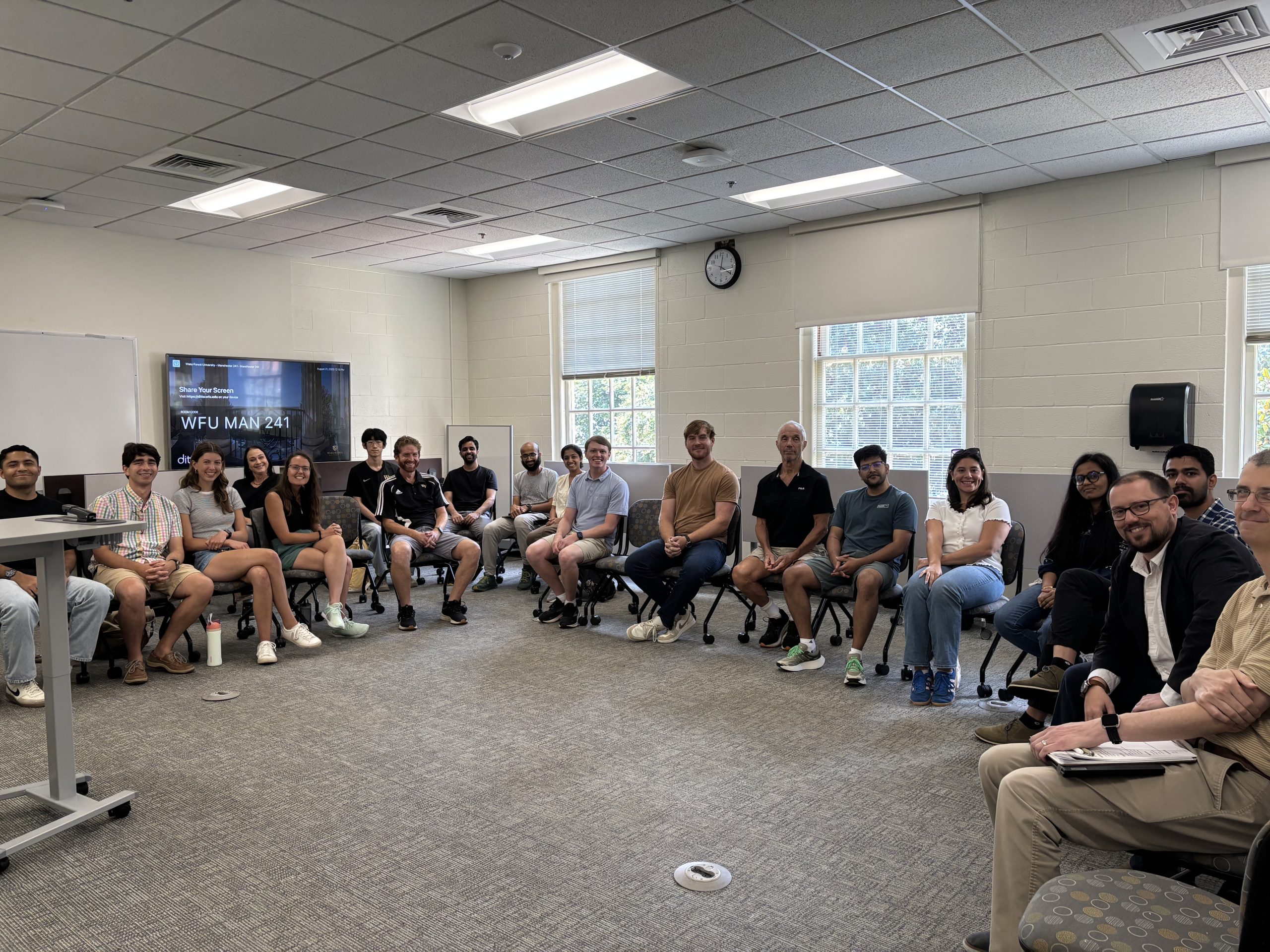 Photo on Aug 21, 2025 during graduate students meet & greet