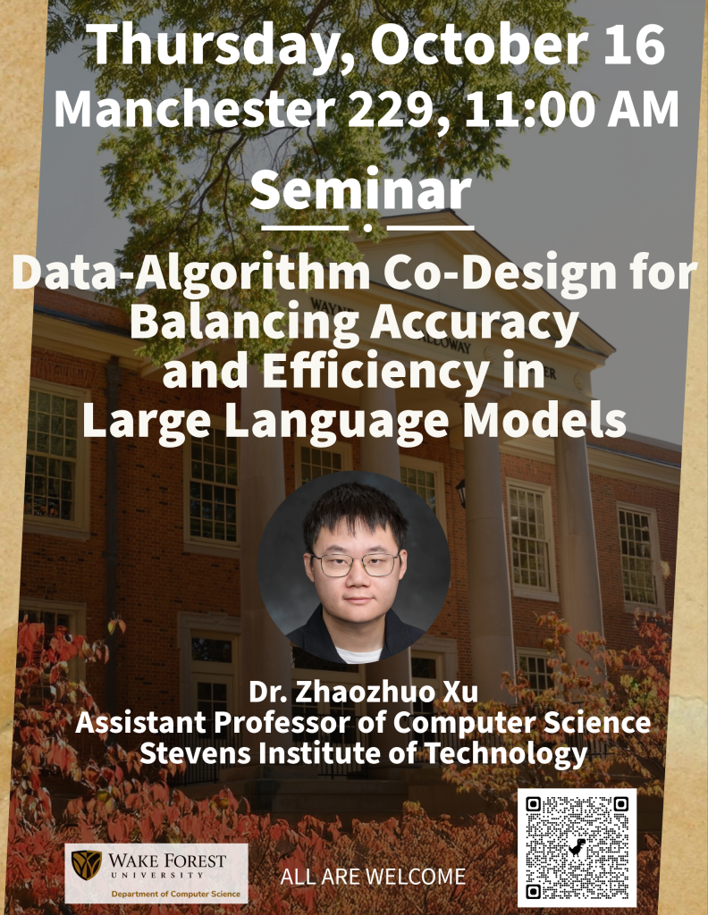 Flyer promoting seminar on Oct 16, 2025