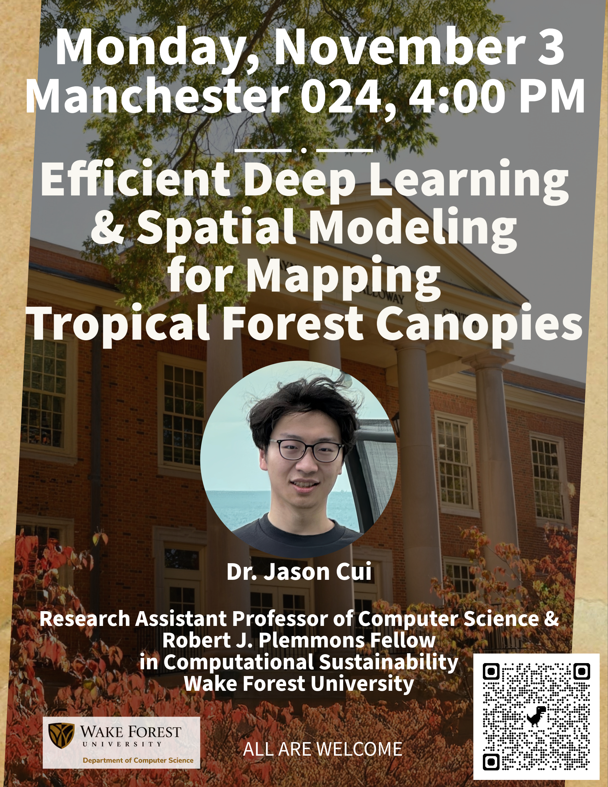 Flyer promoting Seminar on Nov 3, 2025