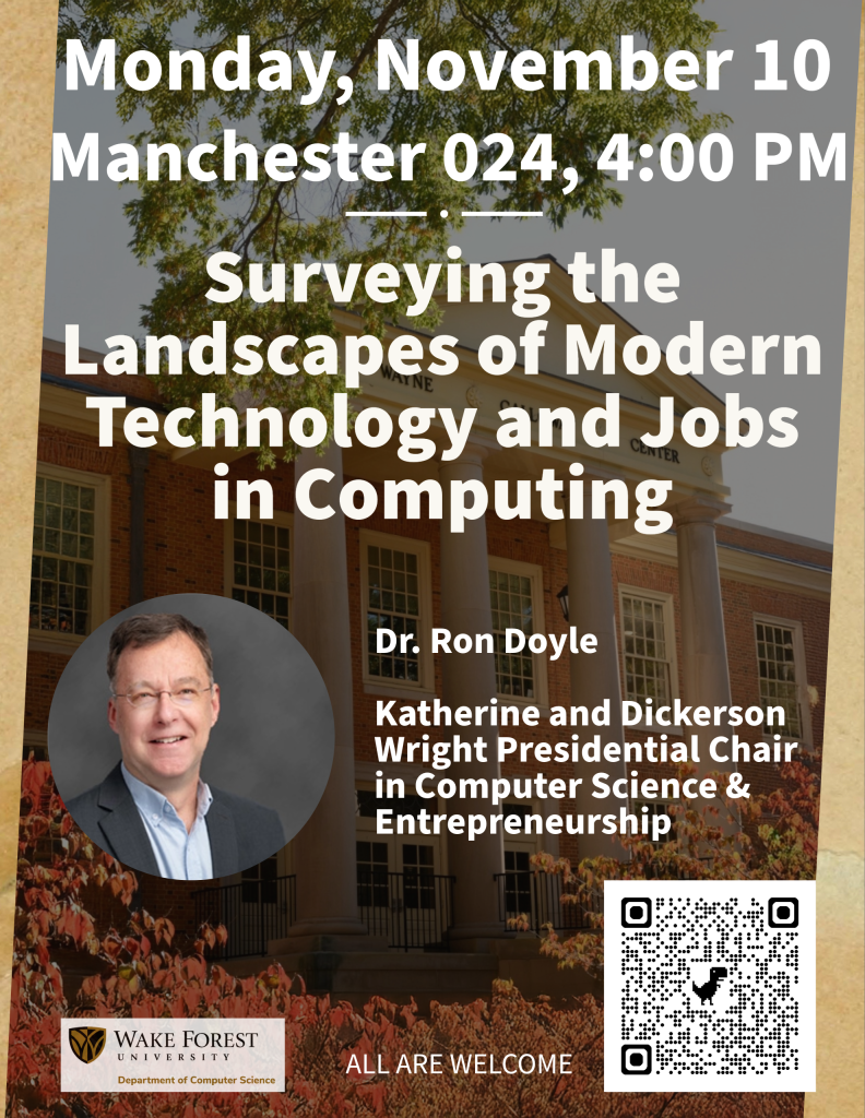 Flyer promoting seminar on Nov 10