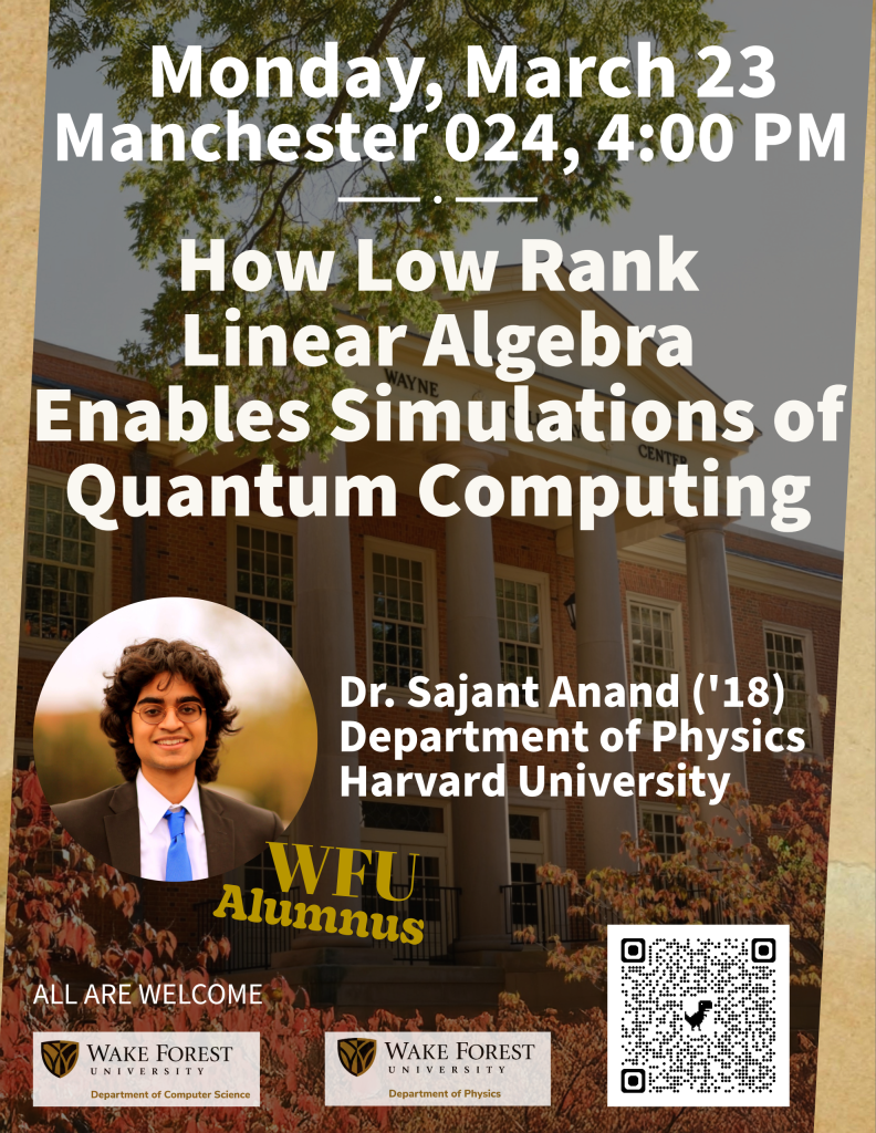 Flyer promoting seminar on March 23, 2026