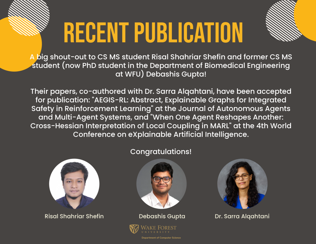 Flyer promoting recent publications