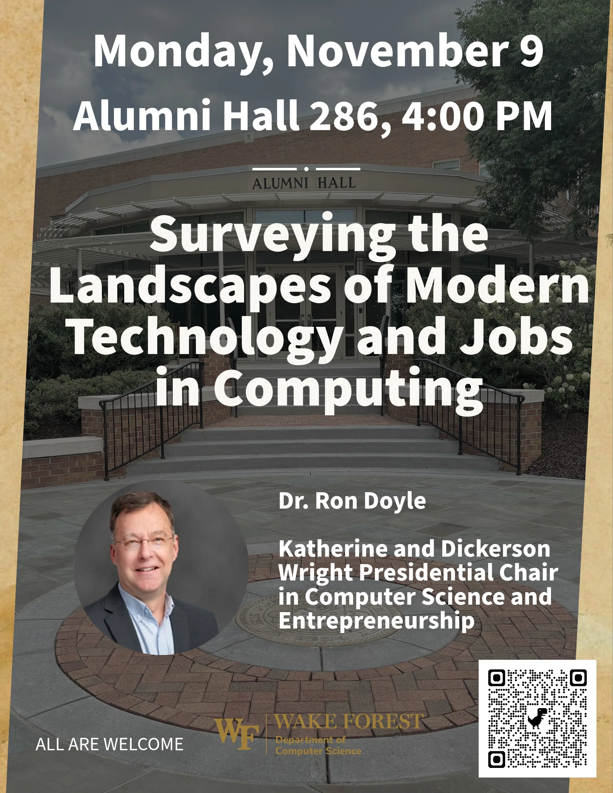 Flyer promoting seminar on Nov 9, 2026