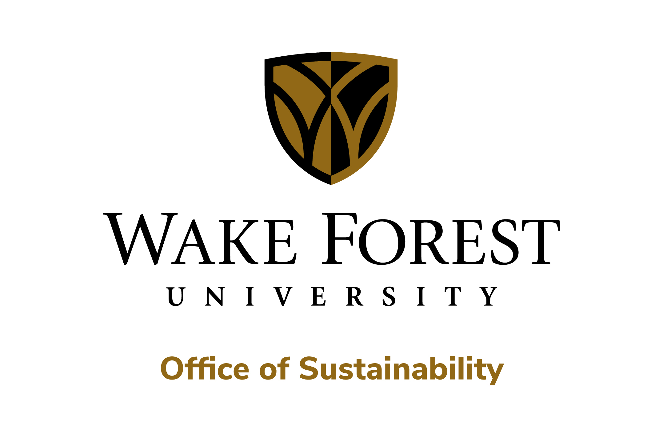 Wake Forest University Office of Sustainability stacked logo 