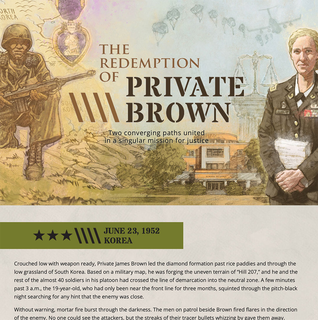 Read the Redemption of Private Brown story