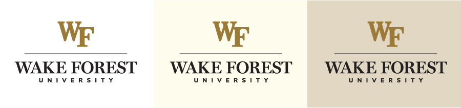logo on white, cream, and pale gold