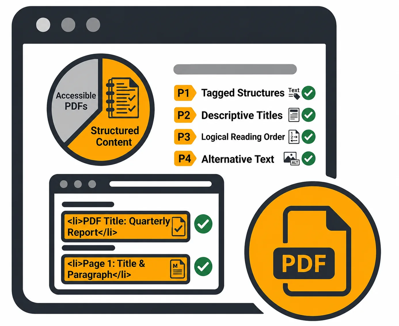 Accessible PDFs icon