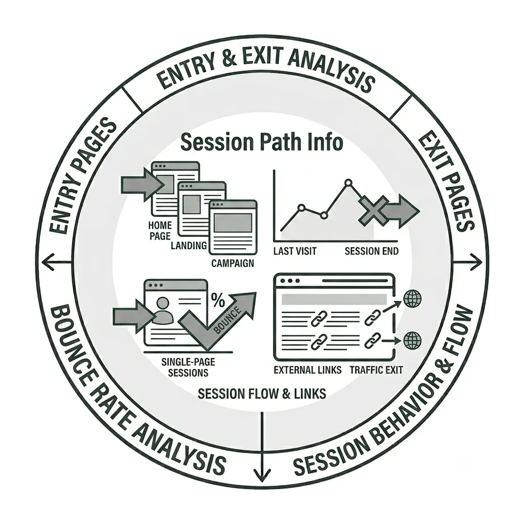 Entry and Exit Pages Icon