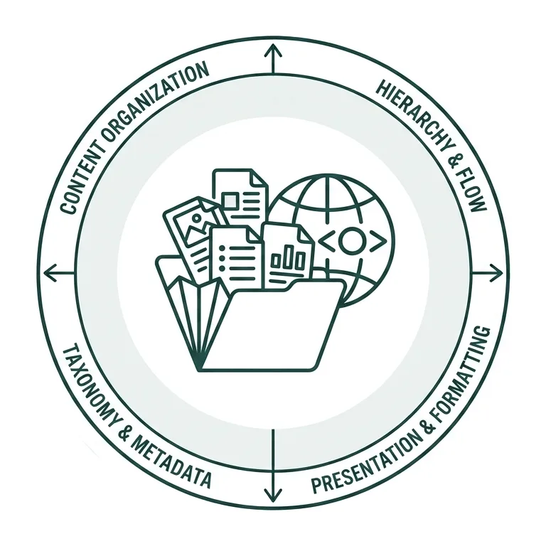 Content presentation and organization icon