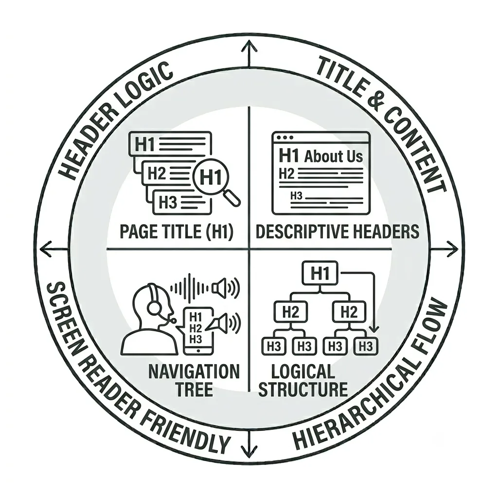 Heading structures icon