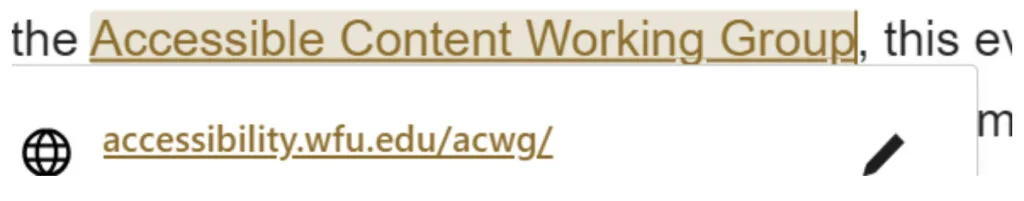 Example of what meaningful link text looks like after it has been added.