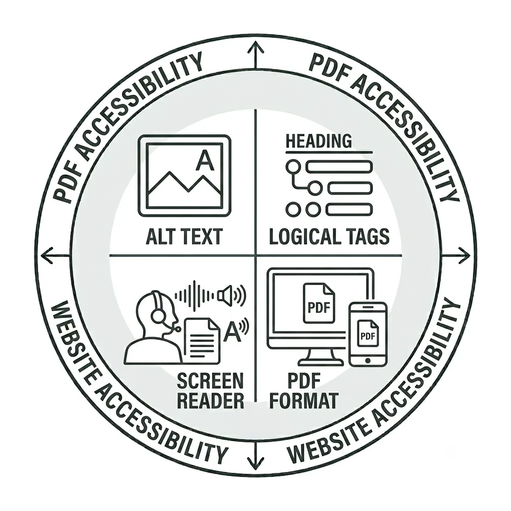 PDF accessibility icon