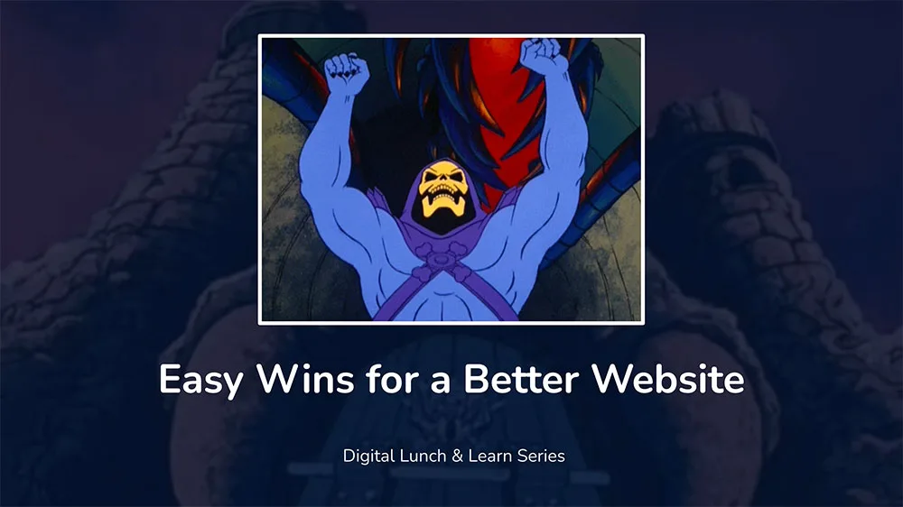 Easy Wins for a Better Website Presentation cover