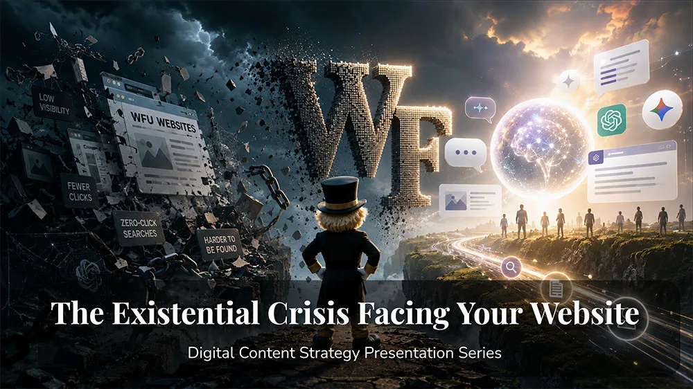 The Existential Crisis Facing Your Website Presentation cover