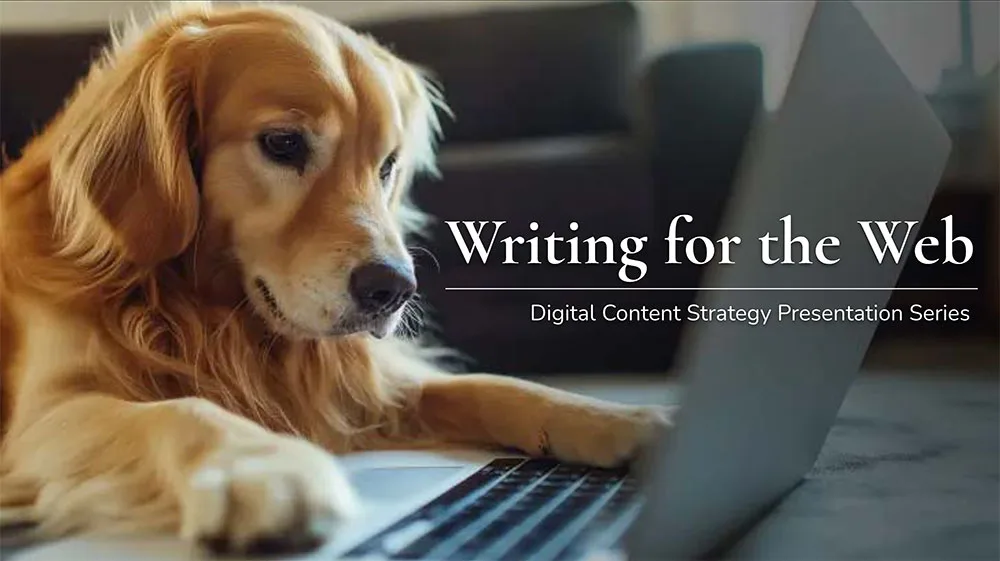 Writing for the Web Presentation cover