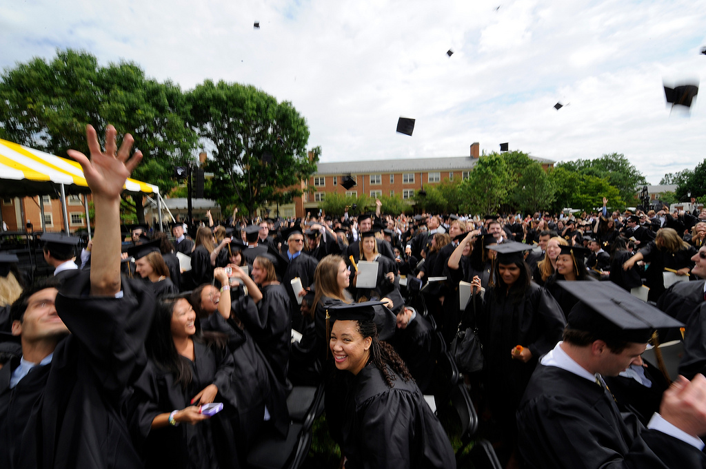 2011 Commencement ceremony on Hearn Plaza