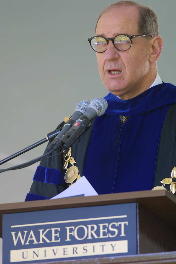 WFU president Dr. Thomas K. Hearn, Jr.