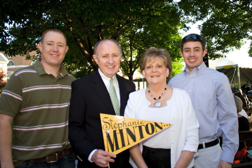 Richard and Carole Minton, parents of graduate Stephanie Minton, and her brothers. 