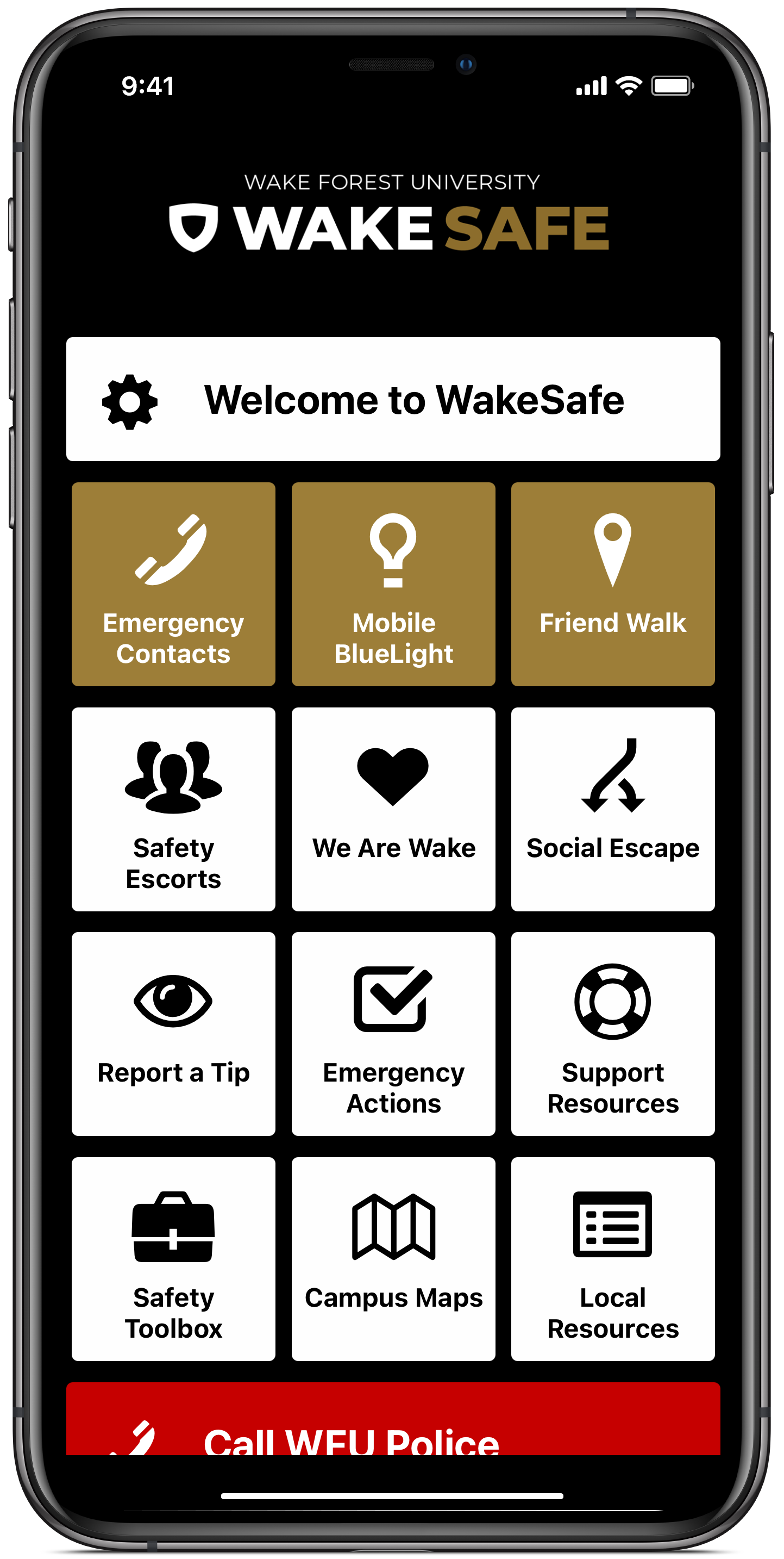 Image of Wake Safe on mobile device