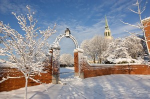 Snow on campus