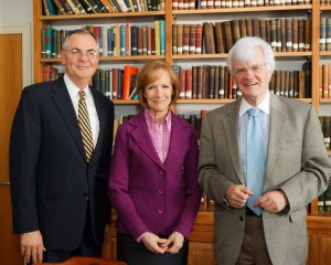 President Hatch with Judy Woodruff and Al Hunt.