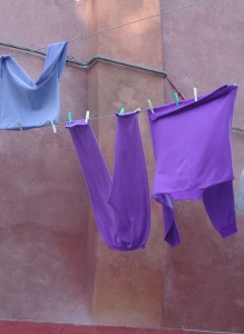 wash purple sweats