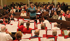 Salem Band, conducted by Eileen Young