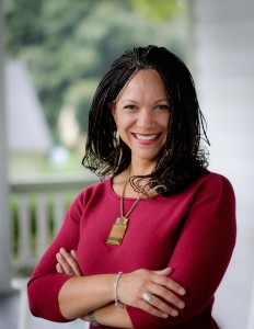 Wake Forest political science professor Melissa Harris-Perry poses in her home in Winston-Salem on Thursday, September 18, 2014.
