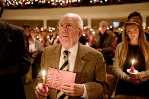 Wake Forest University hosts its 50th annual Lovefeast service in Wait Chapel on Sunday, December 7, 2014.