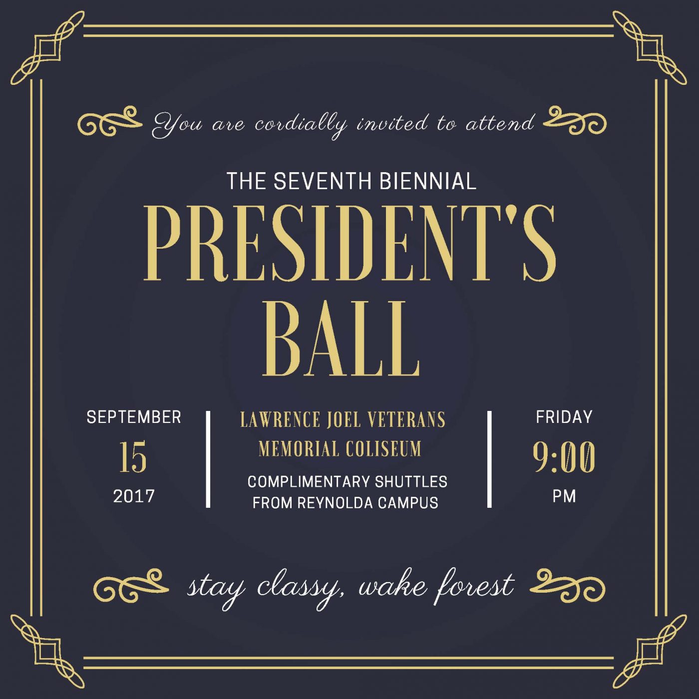 President's Ball to be held Sept. 15 Inside WFU