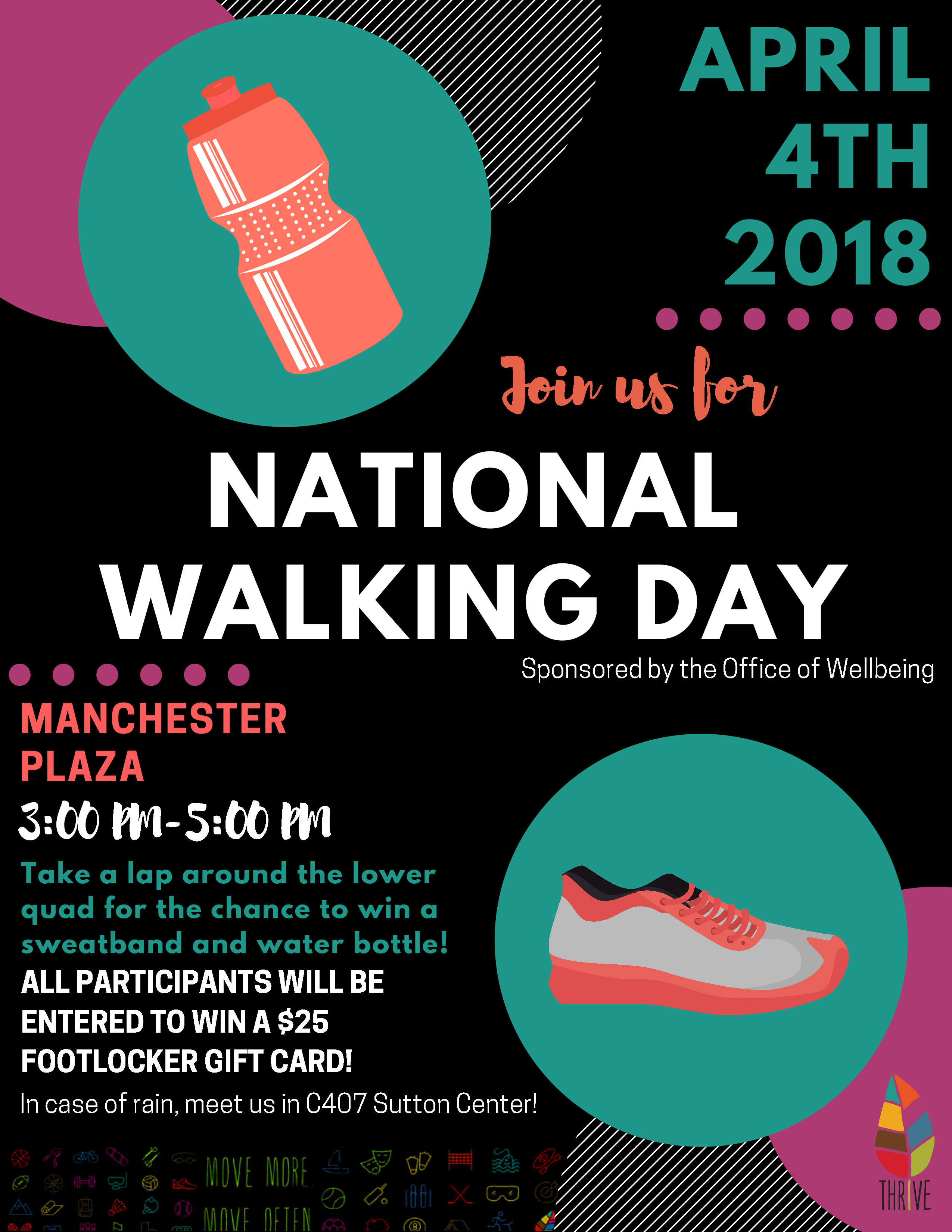 Campus community invited to participate in National Walking Day