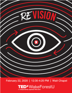 Poster for TEDxWakeForestU event 2020