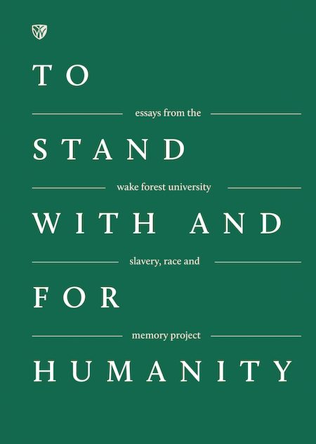 Cover of essay collection titled "To Stand With And For Humanity"