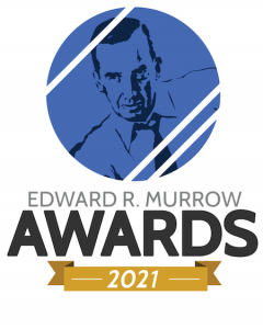 Flier for the WFDD Edward R. Murrow Awards 2021