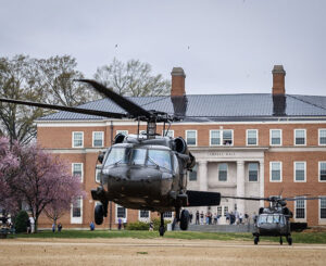 Black Hawk helicopters on Poteat Field