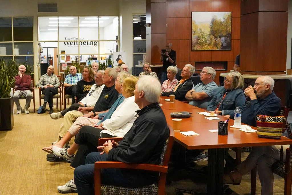 retirees in Wellbeing Living Room