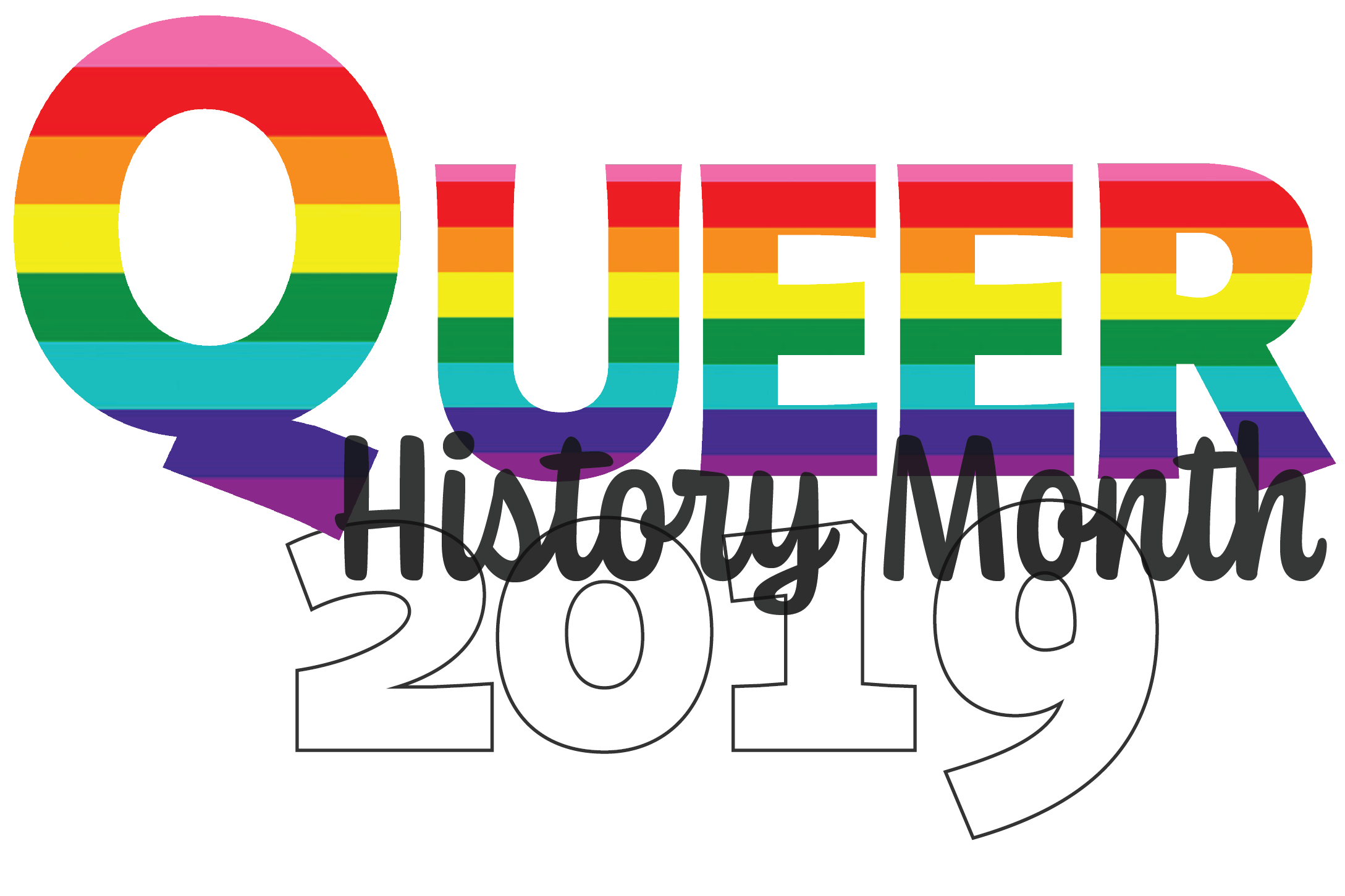 Queer History Month 2019 logo