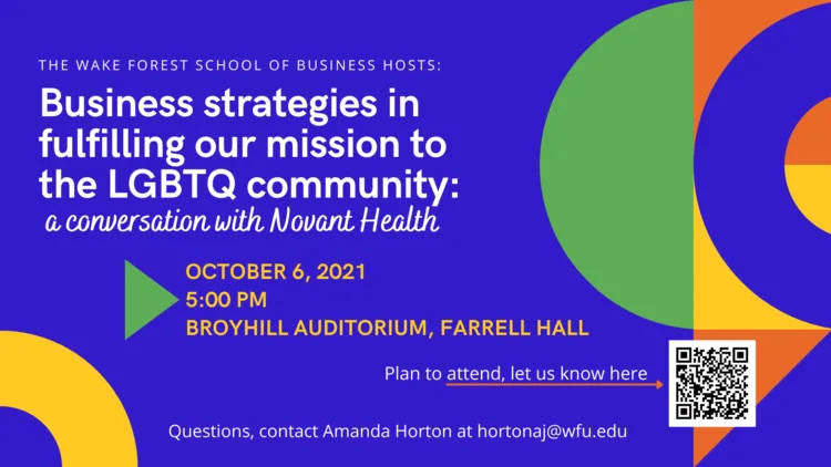 Business strategies in fulfilling our mission to the LGBTQ Community: A Conversation with Novant Health