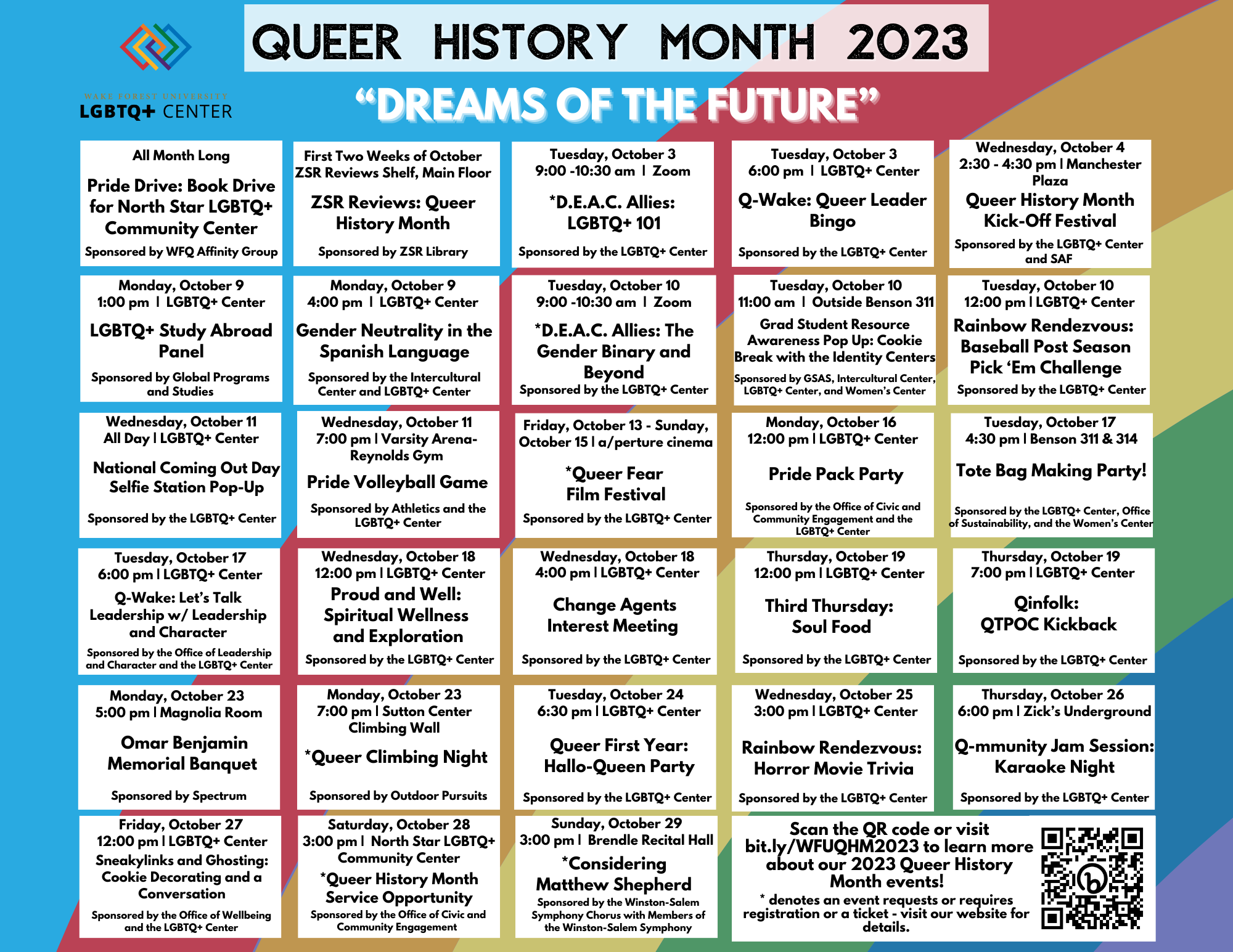 LGBT+ History Month Quiz, Events