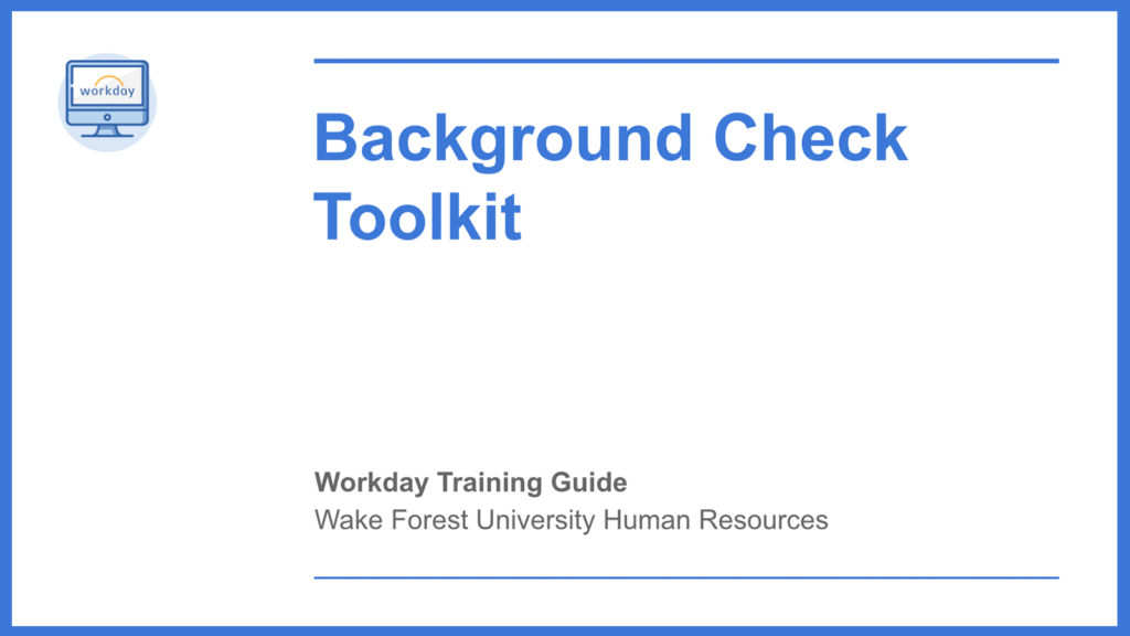 Background Check Toolkit Cover