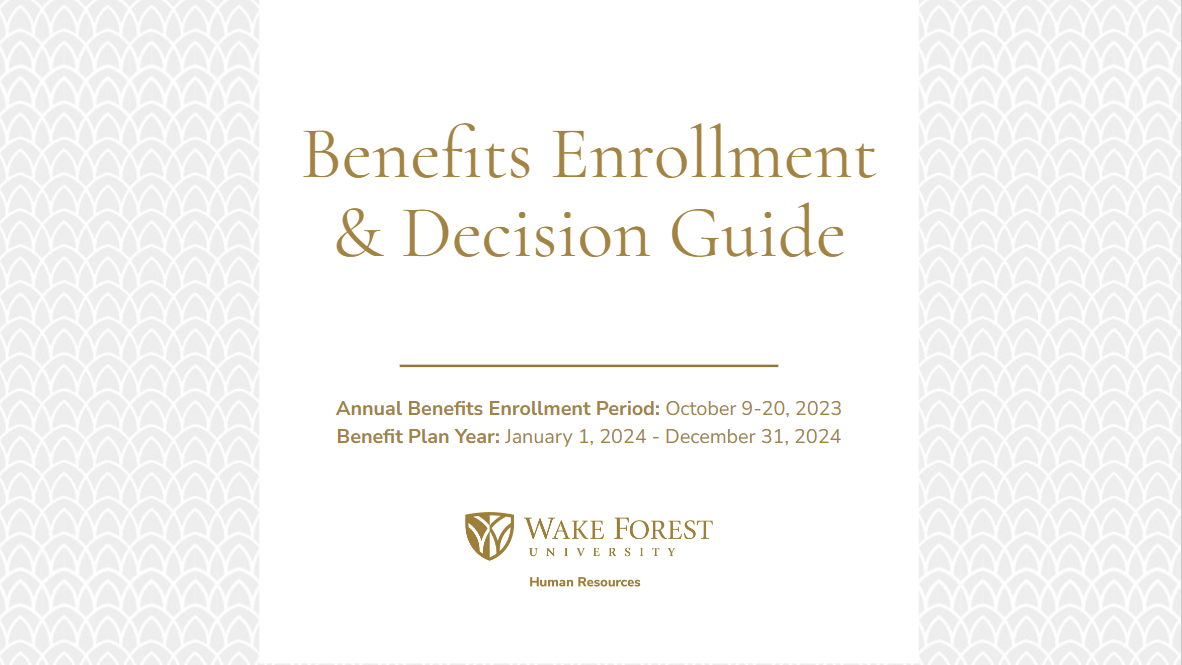 Annual Benefits Enrollment - Human Resources