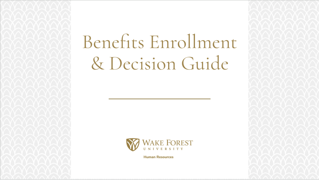 Benefits Enrollment & Decision Guide Cover