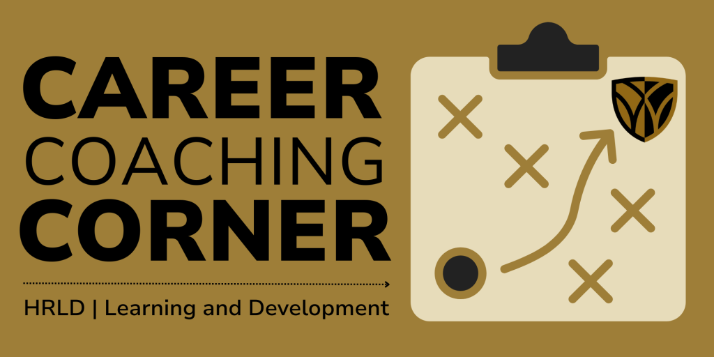 Logo that reads Career Coaching Corner from HR Learning and Development