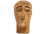 Wooden collection head figure