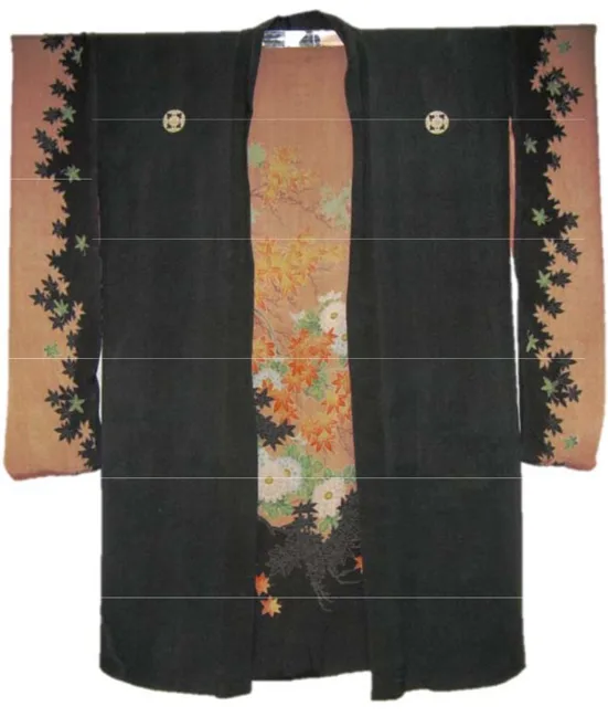 black-and-brown-kimono