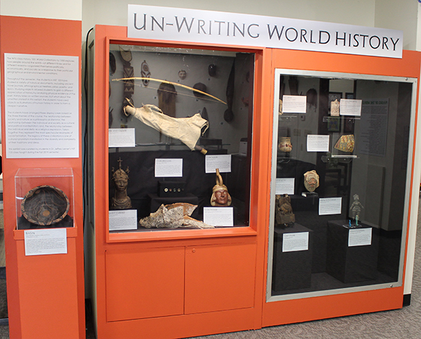 Un-Writing World History exhibit