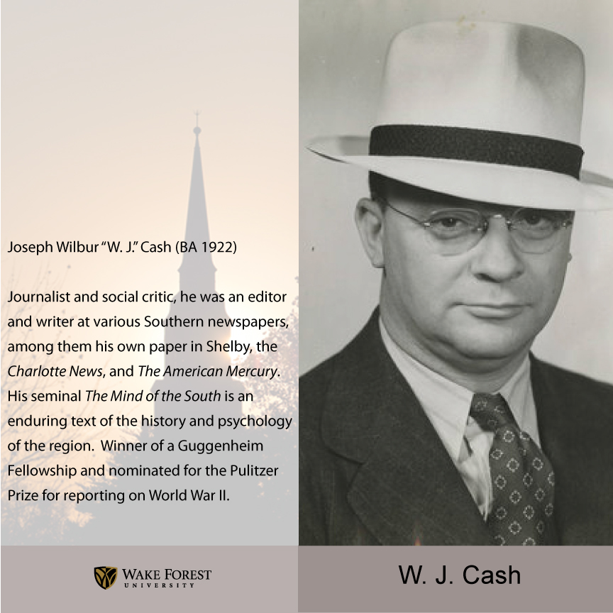 W. J. Cash