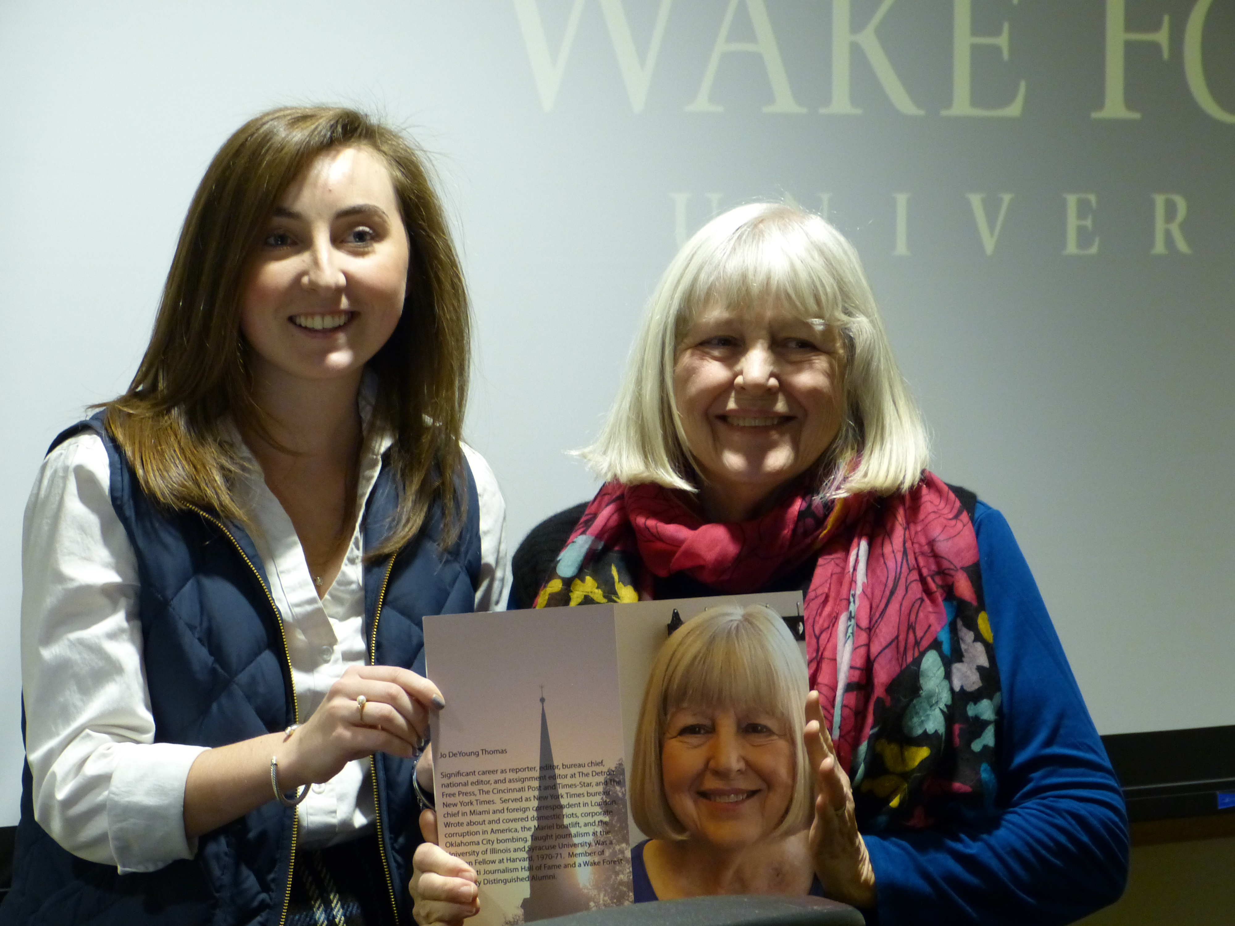 Words Awake Induction plaque being given